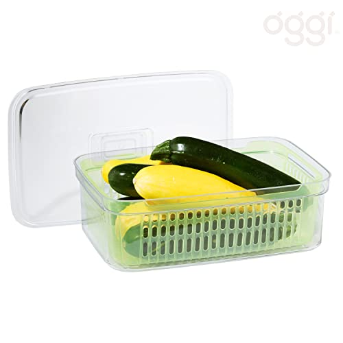 Oggi Food Storage Bin, 12.25" x 8" x 4", Clear