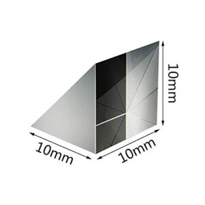 Forart Optical Glass Right Angle Prism Optical Components Glass Optical Glass Triangular Prisms Lens Optical K9 Glass for Precision Optical Instruments