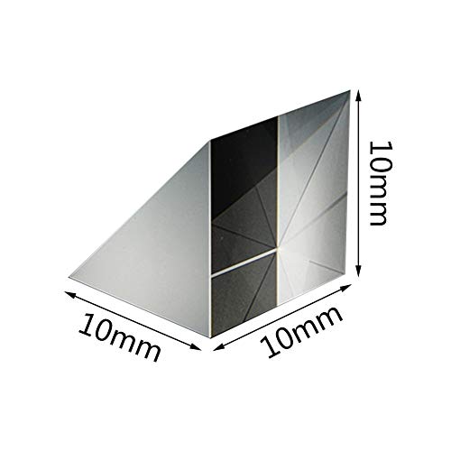 Forart Optical Glass Right Angle Prism Optical Components Glass Optical Glass Triangular Prisms Lens Optical K9 Glass for Precision Optical Instruments