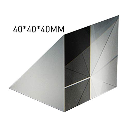 Forart Optical Glass Right Angle Prism Optical Components Glass Optical Glass Triangular Prisms Lens Optical K9 Glass for Precision Optical Instruments