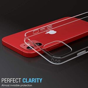 FlexGear [Full Protection Case for iPhone 12 / iPhone 12 Pro with 2X Glass Screen Protectors - Crystal Clear