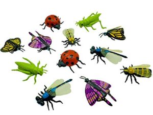 lmc products insect finger puppets - 12 finger puppet bugs for kids - bug toys