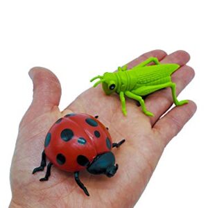 LMC Products Insect Finger Puppets - 12 Finger Puppet Bugs for Kids - Bug Toys