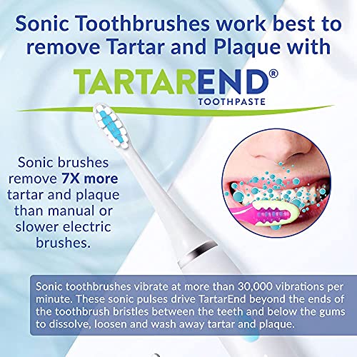 TartarEnd Toothpaste for Tartar Removal - Tartar Control Toothpaste to Remove Tartar and Plaque from Teeth at Home and Prevent Tartar and Plaque Buildup - 3.4 oz Tube, 1-Pack