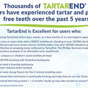 TartarEnd Toothpaste for Tartar Removal - Tartar Control Toothpaste to Remove Tartar and Plaque from Teeth at Home and Prevent Tartar and Plaque Buildup - 3.4 oz Tube, 1-Pack