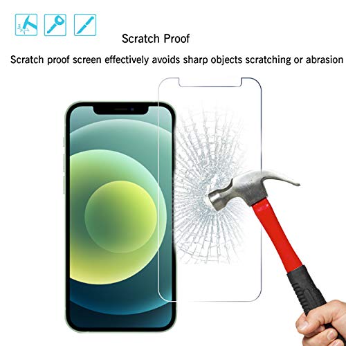 Ailun Glass Screen Protector for iPhone 12/12 Pro 2020 6.1 Inch 3 Pack Case Friendly Tempered Glass