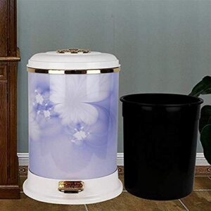 ZCHAN Products Top Trash Receptacle with Liner, Gallon Capacity, Hands-Free Disposal, Modern Styling