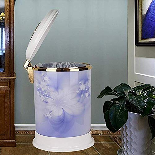 ZCHAN Products Top Trash Receptacle with Liner, Gallon Capacity, Hands-Free Disposal, Modern Styling