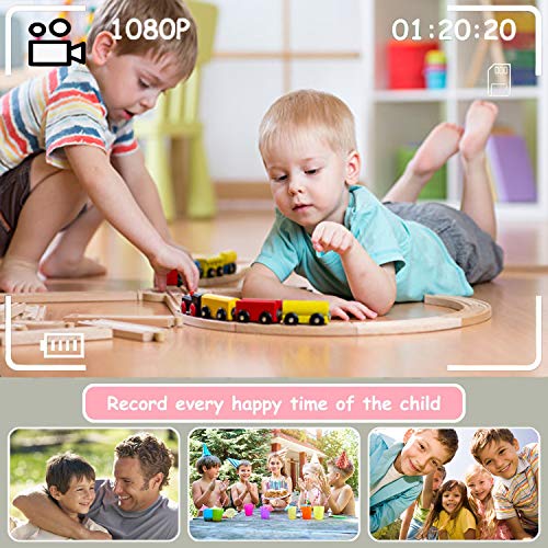 LEOP Children's Digital Camera, Children's Toy Camera with 1080P Screen, Toy Gifts for Boys and Girls, Support Photo and Video Recording, 2 inches IPS Screen with 32GB SD Card