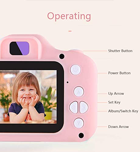 LEOP Children's Digital Camera, Children's Toy Camera with 1080P Screen, Toy Gifts for Boys and Girls, Support Photo and Video Recording, 2 inches IPS Screen with 32GB SD Card