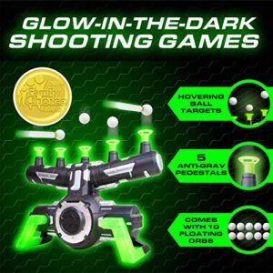 USA Toyz Astroshot Shooting Game Bundle - Astroshot Zero GX Glow in the Dark Floating Target with 1 Foam Dart Gun and Astroshot Gyro with 2 Foam Dart Guns and Rotating Target, Includes Darts and Balls