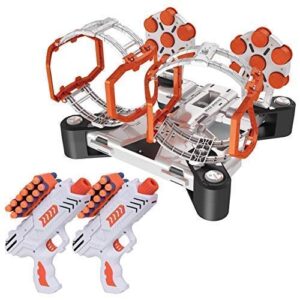 USA Toyz Astroshot Shooting Game Bundle - Astroshot Zero GX Glow in the Dark Floating Target with 1 Foam Dart Gun and Astroshot Gyro with 2 Foam Dart Guns and Rotating Target, Includes Darts and Balls