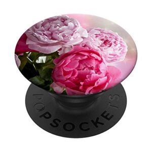 pink peony peonies flowers floral garden botanical popsockets swappable popgrip