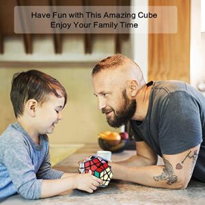 Speed Cube Set, Roxenda Magic Cube Set of Pyramid Megaminx Windmill Cube Smooth Sticker Speed Cubes Collection, Puzzle Toy for Kids