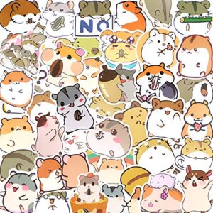 hamster stickers pack 50pcs waterproof laptop sticker vinyl decals for kids phone case water bottle stickers for teens girls adults cool aesthetic skateboard stickers