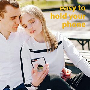 Cell Phone Stand Finger Holder - Geometric Rose Gold White Marble (3 Pack)