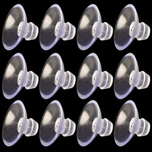 ancirs 30 pack 20mm suction cups for glass table tops, rubber transparent anti-collision sucker pad without hooks for home decoration