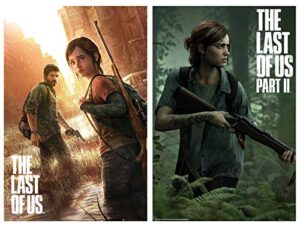 poster stop online the last of us - part i & ii - gaming poster set (regular styles/game covers) (size 24 x 36 each)