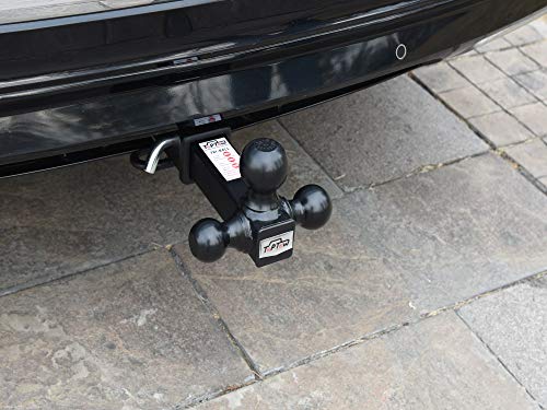 TOPTOW 64172HP Trailer Receiver Hitch Triple Ball Mount, Black Balls, with Hitch Pin, Fits for 2 inch Receiver…