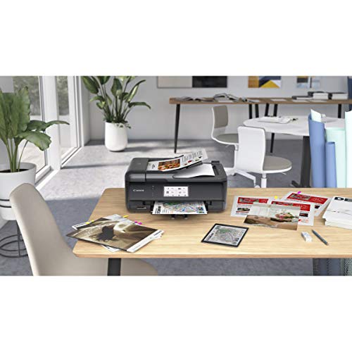 Canon TR8620 All-in-One Printer for Home Office | Copier |Scanner| Fax |Auto Document Feeder | Photo and Document Printing | Airprint (R) and Android Printing, Black