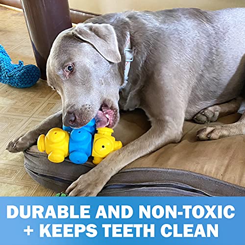 HOUNDGAMES Dog Puzzle Toys for Boredom, Chew Teething and Treat Dispensing for Smart Medium to Large Dogs - IQ Mental Enrichment Toys (4 Pack)