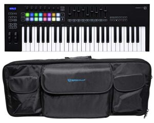 novation launchkey 49 mk3 49-key usb midi ableton live keyboard controller+bag