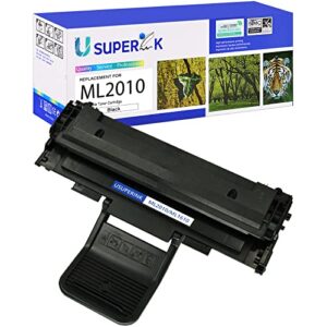 superink toner cartridge replacement compatible for samsung ml2010 use with ml-2010 ml-2010d3 ml-2010p ml-2010r ml-2010pr series printers (black, 1-pack)