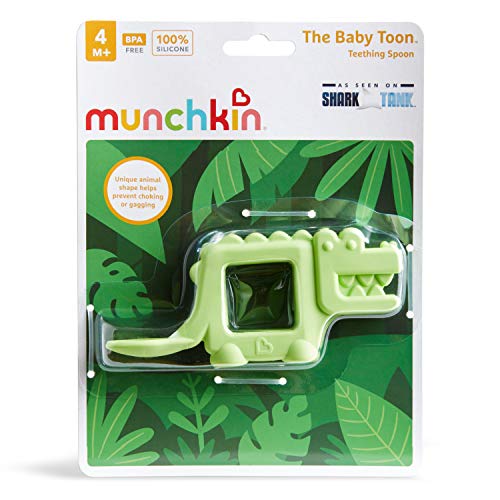 Munchkin® The Baby Toon™ Silicone Teether Spoon, Alligator (As Seen On Shark Tank)