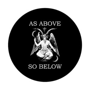 Baphomet As above So below Satanic Gothic PopSockets PopGrip: Swappable Grip for Phones & Tablets