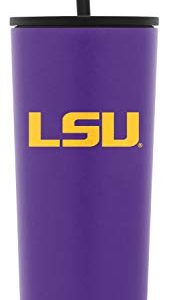 Simple Modern Officially Licensed Collegiate LSU Tigers Insulated Tumbler with Straw and Flip Lids | Gifts for Men and Women 24oz Travel Mug Thermos | Classic Collection | LSU