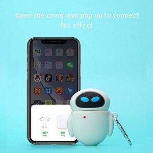 Compatible with Airpod1&2 Case Cover, 3D Cute Cool Cartoons Avatar Silicone EVE Design，Soft Silicone Portable&Shockproof Airpod Case，for Apple Airpod 2&1 Charging Case (EVA)