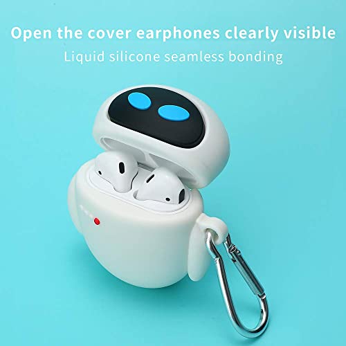 Compatible with Airpod1&2 Case Cover, 3D Cute Cool Cartoons Avatar Silicone EVE Design，Soft Silicone Portable&Shockproof Airpod Case，for Apple Airpod 2&1 Charging Case (EVA)