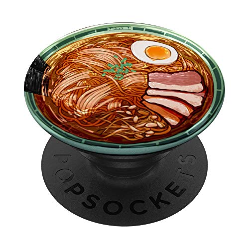 Ramen Noodle Japanese Food Kawaii Anime lovers Gift PopSockets PopGrip: Swappable Grip for Phones & Tablets