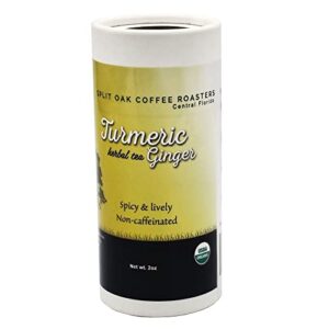 Organic Ginger Turmeric Herbal Tea Organic, Loose Leaf Tea, Turmeric Tea Best Choice for Golden Milk USDA Organic Lemongrass, Orange Peel, Licorice, Citrus Essential Oils and more