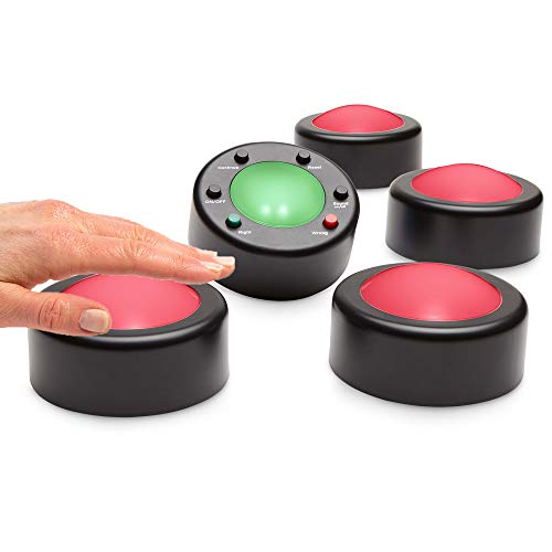 Trainers Warehouse Me First v.3 Wireless Game buzzers - Small Group Set (4 Users) | Involve Every Student - Dynamite Audience Participation Tool