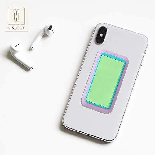 HANDL New York HANDLstick Green and Lavender Glow in The Dark Grip and Stand for Smartphone