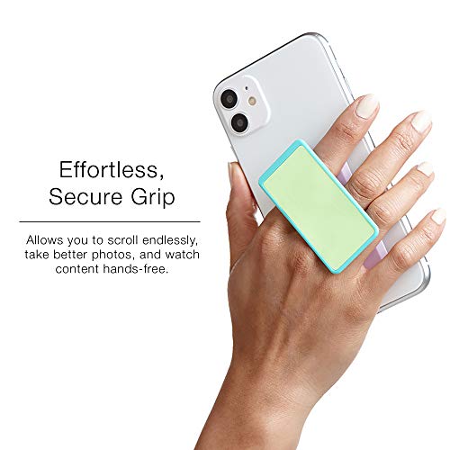 HANDL New York HANDLstick Green and Lavender Glow in The Dark Grip and Stand for Smartphone