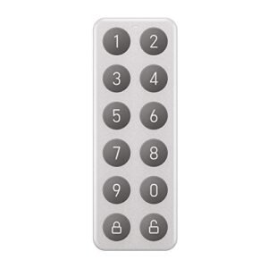 wyze completely wireless bluetooth keypad that allows you to create, share, and use unique codes to unlock lock, sold separately, silver