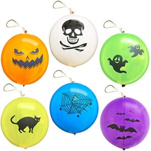 18pcs halloween punch ball balloons party favors for kid halloween treats 18 inch large punching balloons goodie bag filler party game supplies