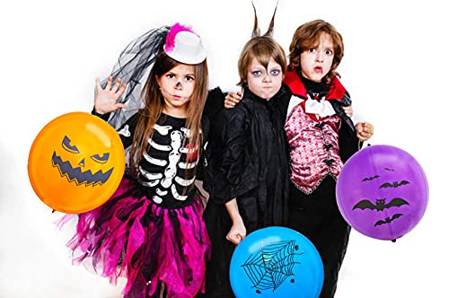 18pcs Halloween Punch Ball Balloons Party Favors for Kid Halloween Treats 18 inch Large Punching Balloons Goodie Bag Filler Party Game Supplies