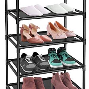 sunvito shoe rack, 4 tier shoe rack for closet, Small shoe rack for kids, Narrow shoe rack organizer storage 6-8 Pairs space saving shoes rack organizer entryway,cabinet, bedroom,door,corner,outdoor