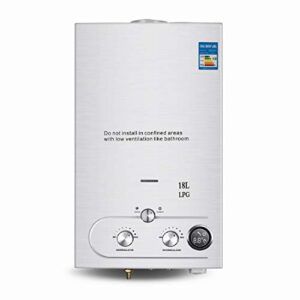 18l tankless lpg propane gas hot water heater instant boiler bathroom shower instant hot water heater