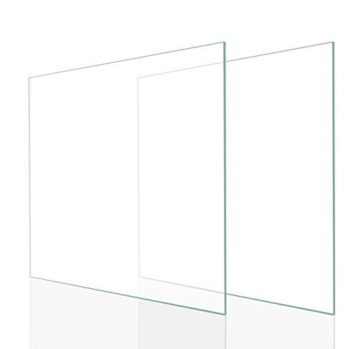 Annecy 8.5x11 Picture Frame Glass Replacement (2 Pack, Real Glass) High-Definition Real Glass Sheet, Set of 2