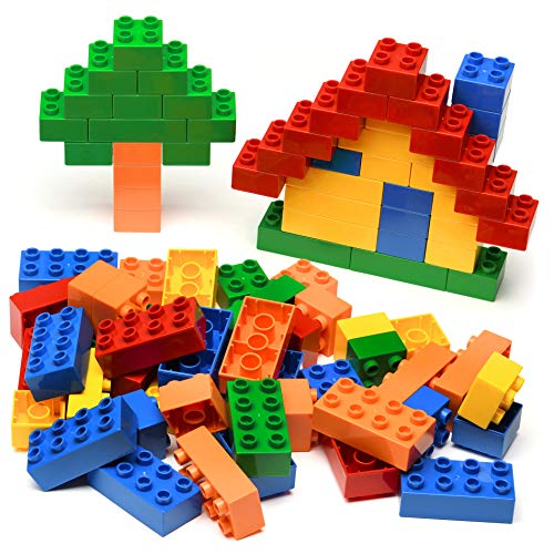 PREXTEX 25 Piece Classic Big Building Bricks Large Toy Blocks - Toddler STEM Toys Bricks Set | Beginner Pack or Bricks Refill Set for All Ages | Building Blocks for Toddlers 1-3 3-5