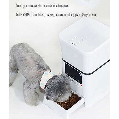 ZZK Intelligent Pet Feederautomatic Cat Feederwater Dispenser Dispenserplastic Automatic Remote Timing Quantitative Automatic Feeding Machinedog Cat Supplies