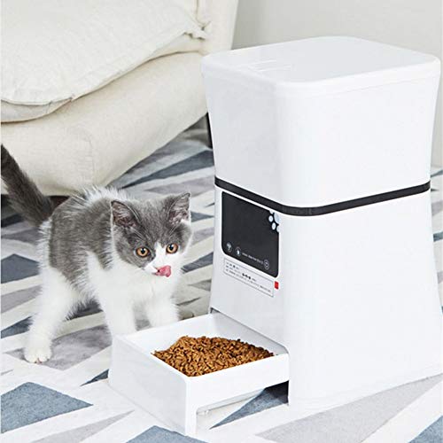 ZZK Intelligent Pet Feederautomatic Cat Feederwater Dispenser Dispenserplastic Automatic Remote Timing Quantitative Automatic Feeding Machinedog Cat Supplies