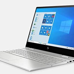 HP 2020 Newest Envy x360 Convertible 15.6-inch Full HD Touchscreen Laptop, 10th gen Intel Quad-Core i5-10210, 8GB DDR4 Memory, 512GB PCIe NVMe SSD, Webcam, Wi-Fi, Bluetooth, Windows 10 Home, Silver