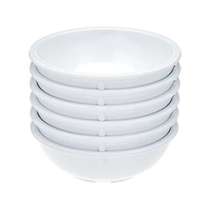 AmazonCommercial 13 oz. White Melamine Bowl - 6 Piece Set