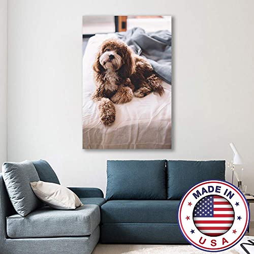 H5print Custom Canvas Prints Personalized Wall Art with Your Pet Photos/Pictures Digitally Printed - 10x8inches
