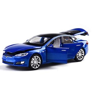 MiniToy Toy Car Model S Alloy Model Cars Pull Back Vehicles 1/32 Scale Car Toys for Toddlers Kids(Blue)